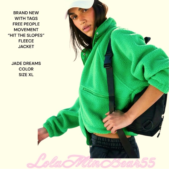 NEW W/TAGS FREE PEOPLE MOVEMENT “HIT THE SLOPES “ JACKET SZ XL IN JADE DREAMS - Picture 2 of 7